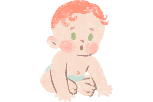 Crayon Sitting Baby